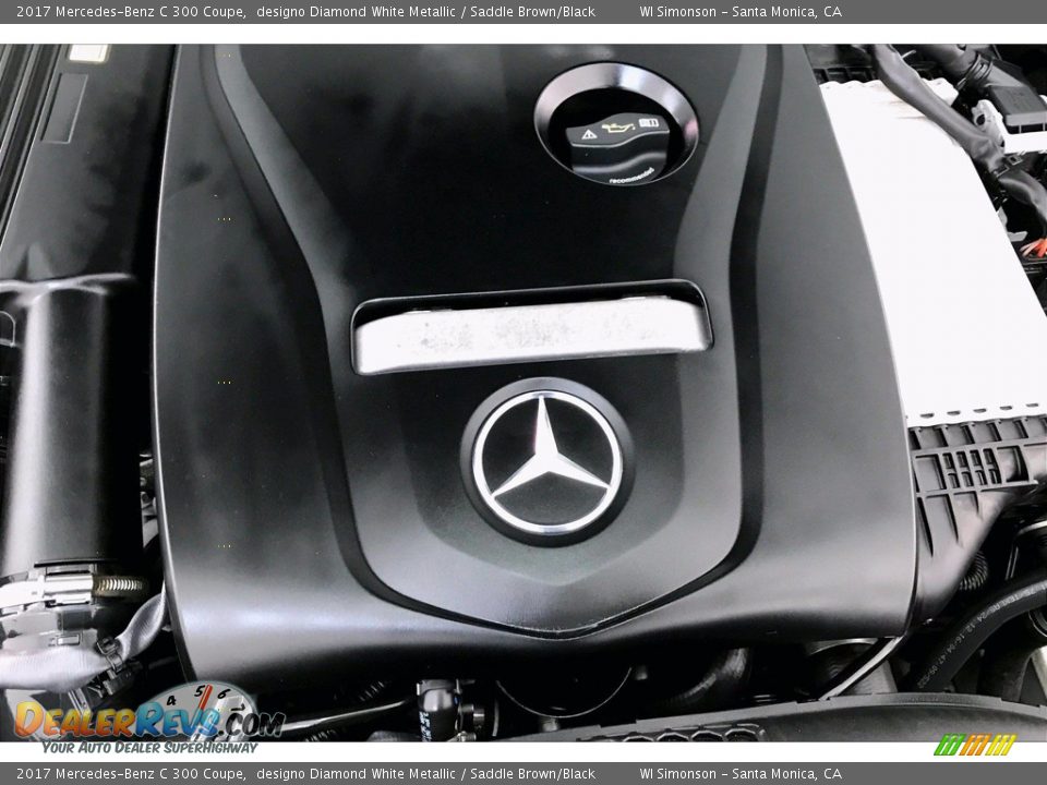 2017 Mercedes-Benz C 300 Coupe designo Diamond White Metallic / Saddle Brown/Black Photo #31