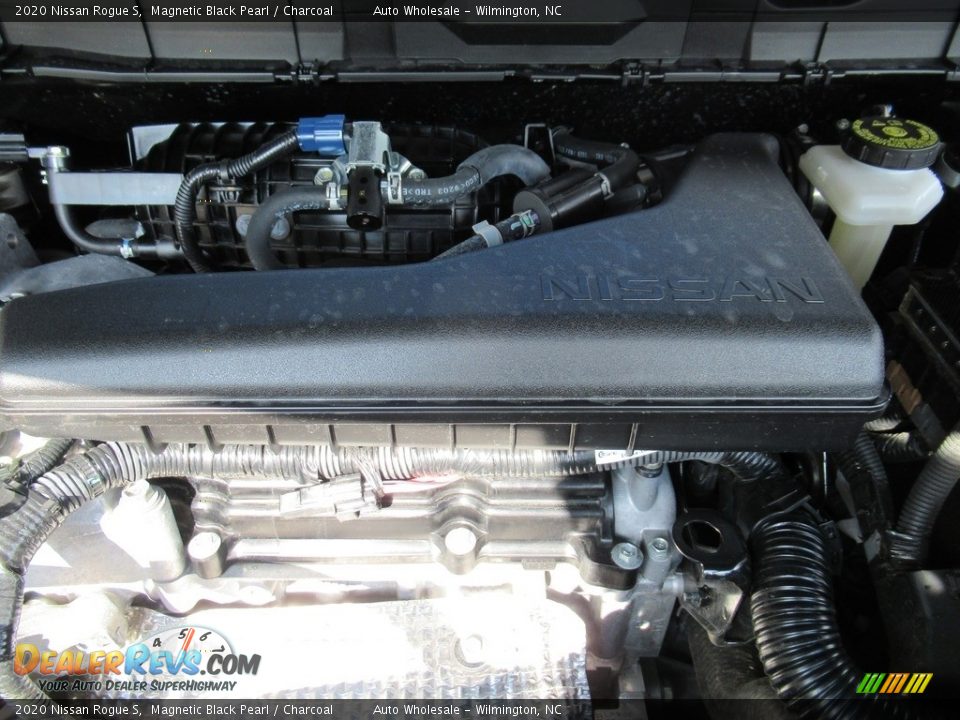 2020 Nissan Rogue S Magnetic Black Pearl / Charcoal Photo #6