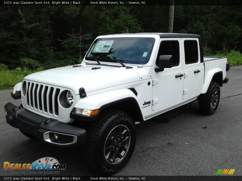 2020 Jeep Gladiator Sport 4x4 Bright White / Black Photo #2