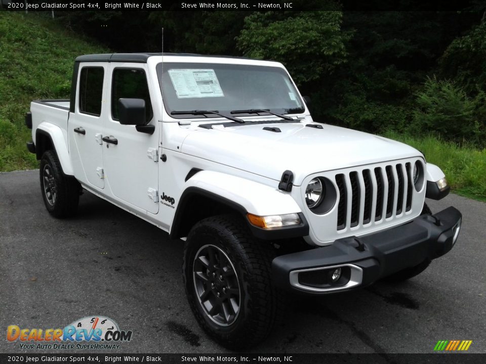 2020 Jeep Gladiator Sport 4x4 Bright White / Black Photo #4