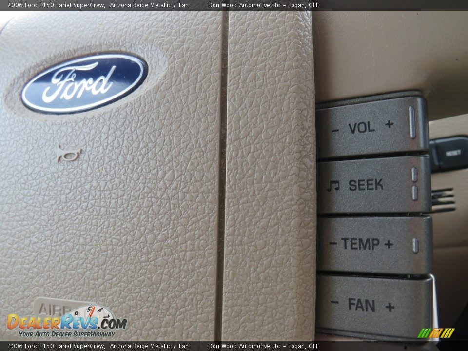 2006 Ford F150 Lariat SuperCrew Arizona Beige Metallic / Tan Photo #23