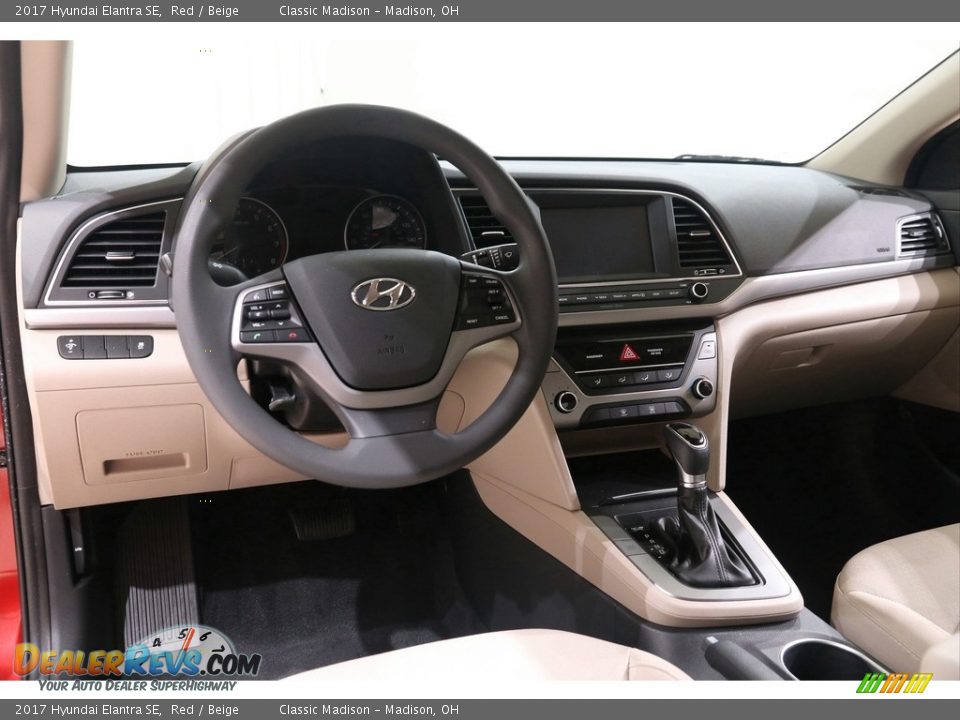 2017 Hyundai Elantra SE Red / Beige Photo #6