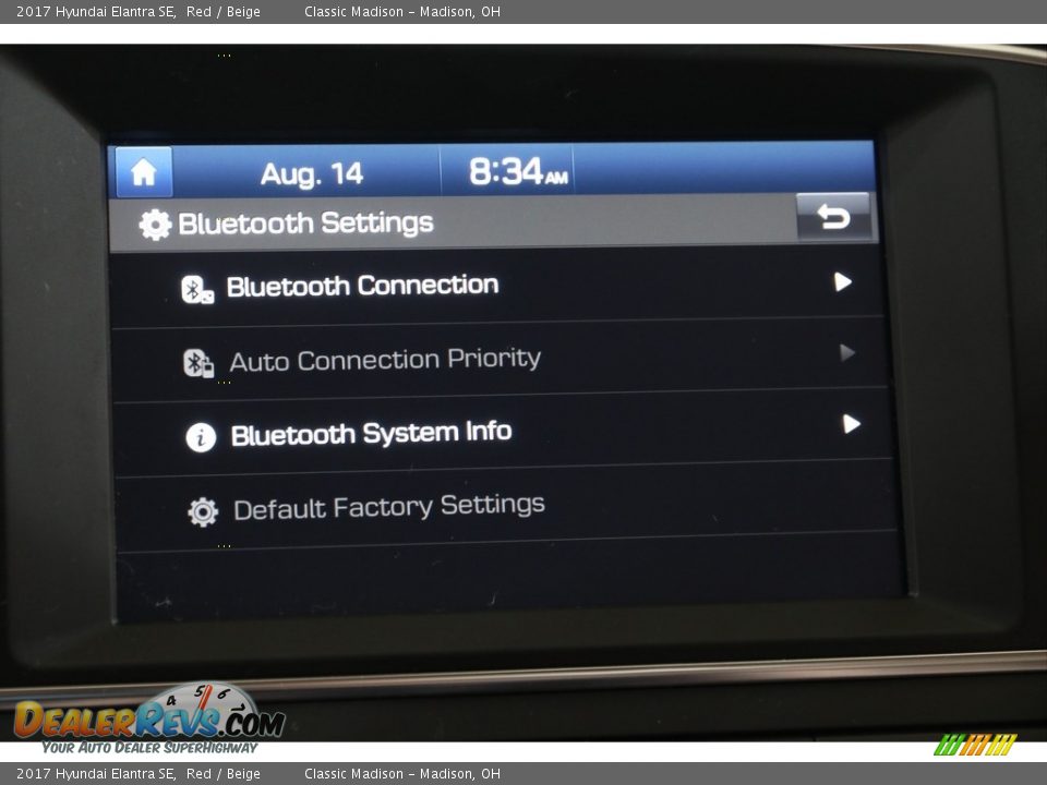 2017 Hyundai Elantra SE Red / Beige Photo #11