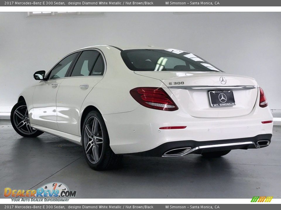 2017 Mercedes-Benz E 300 Sedan designo Diamond White Metallic / Nut Brown/Black Photo #10