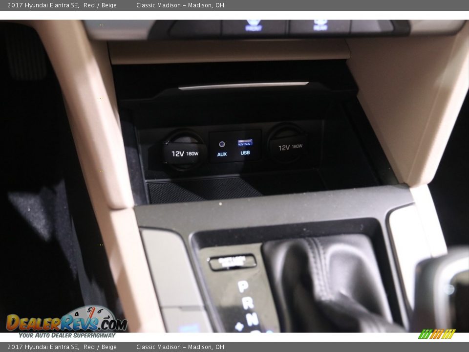 2017 Hyundai Elantra SE Red / Beige Photo #13