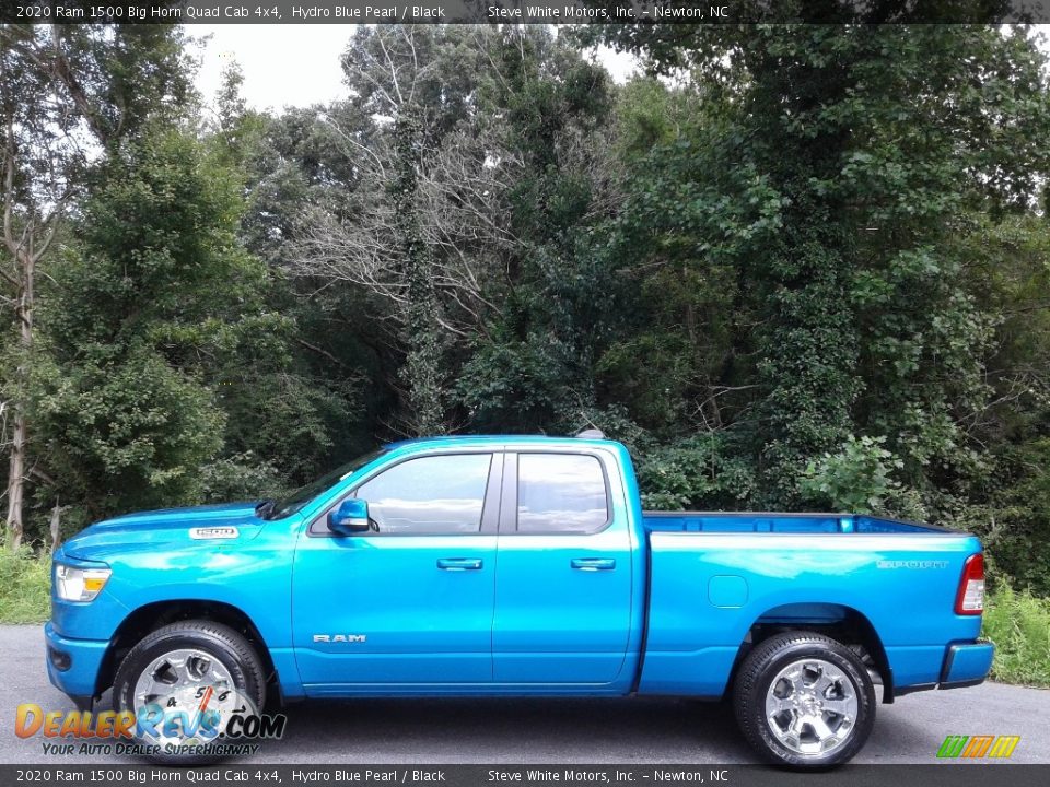 Hydro Blue Pearl 2020 Ram 1500 Big Horn Quad Cab 4x4 Photo #1