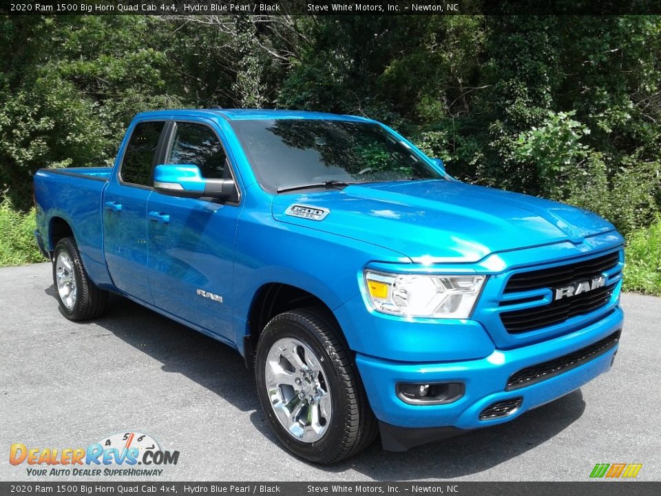 Hydro Blue Pearl 2020 Ram 1500 Big Horn Quad Cab 4x4 Photo #4