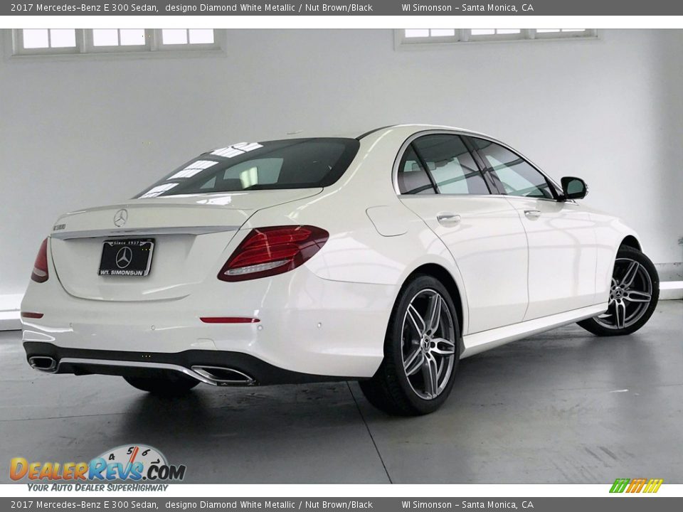 2017 Mercedes-Benz E 300 Sedan designo Diamond White Metallic / Nut Brown/Black Photo #16