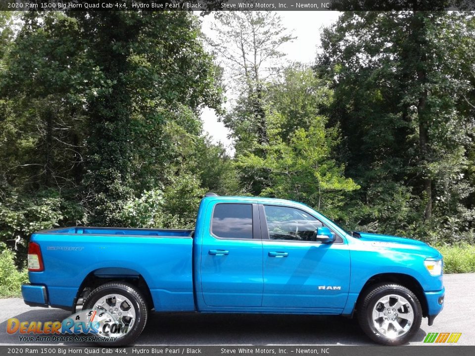 Hydro Blue Pearl 2020 Ram 1500 Big Horn Quad Cab 4x4 Photo #5