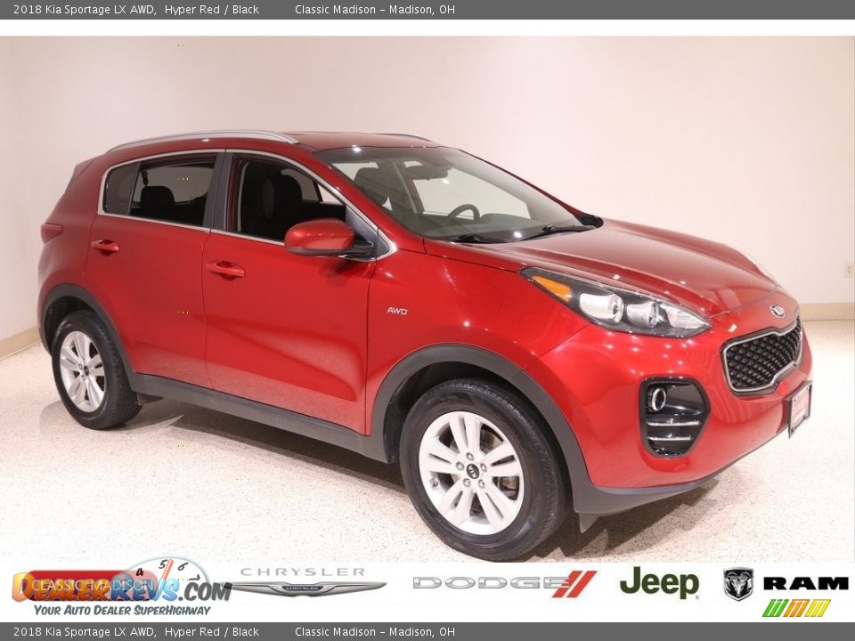 2018 Kia Sportage LX AWD Hyper Red / Black Photo #1