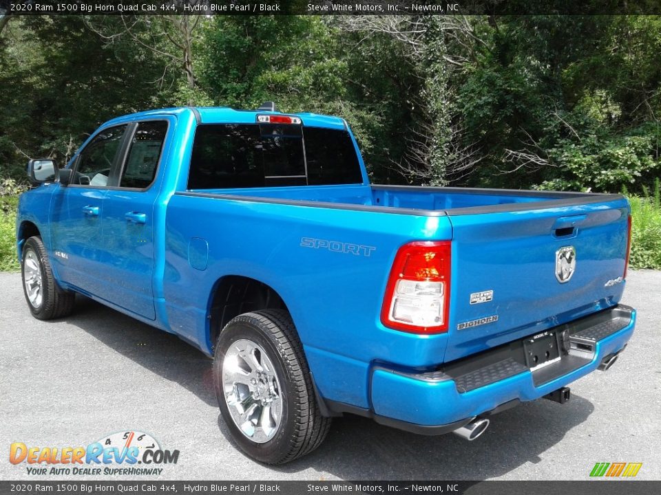 2020 Ram 1500 Big Horn Quad Cab 4x4 Hydro Blue Pearl / Black Photo #9
