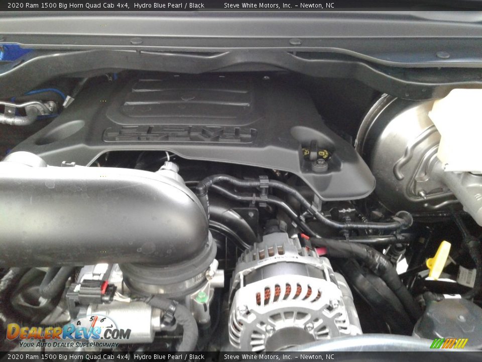 2020 Ram 1500 Big Horn Quad Cab 4x4 Hydro Blue Pearl / Black Photo #10