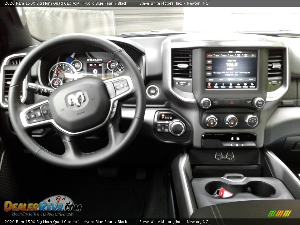 2020 Ram 1500 Big Horn Quad Cab 4x4 Hydro Blue Pearl / Black Photo #17