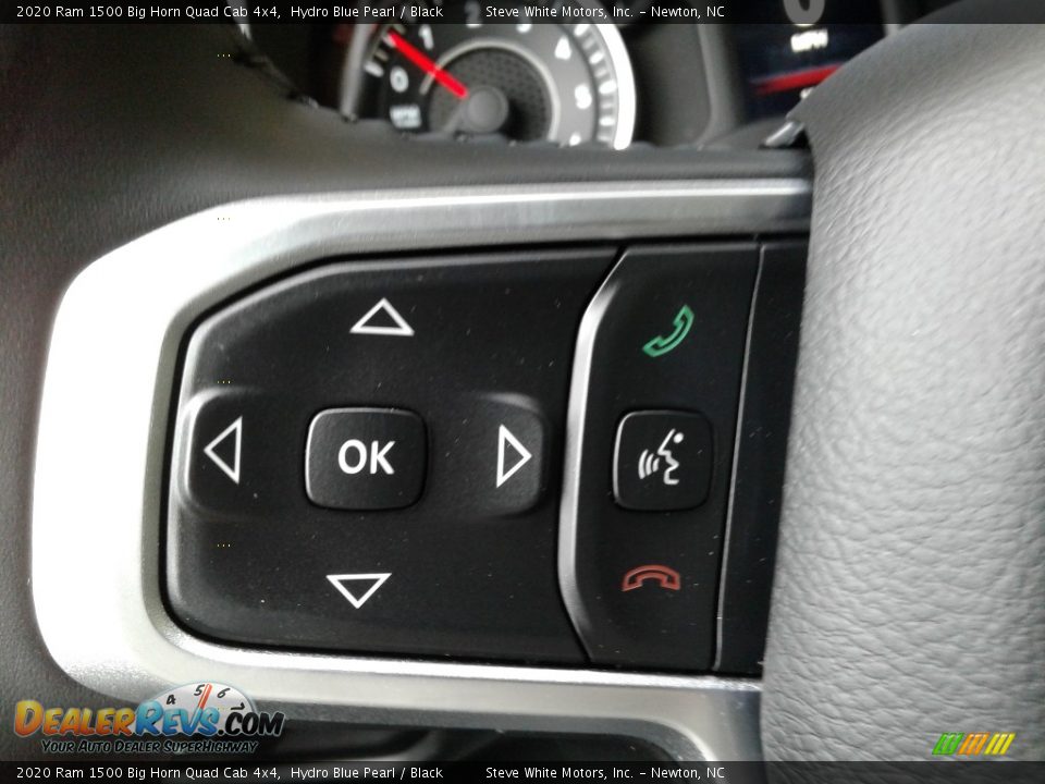 2020 Ram 1500 Big Horn Quad Cab 4x4 Hydro Blue Pearl / Black Photo #18