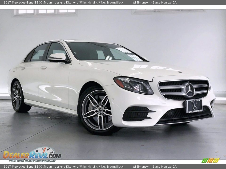 2017 Mercedes-Benz E 300 Sedan designo Diamond White Metallic / Nut Brown/Black Photo #34