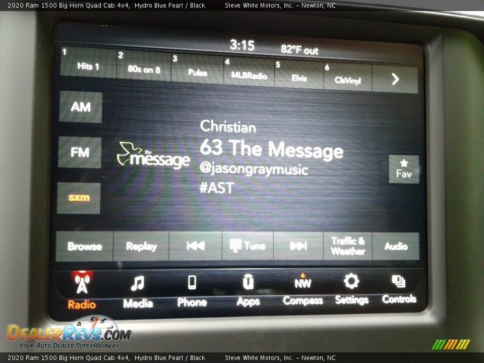 2020 Ram 1500 Big Horn Quad Cab 4x4 Hydro Blue Pearl / Black Photo #22