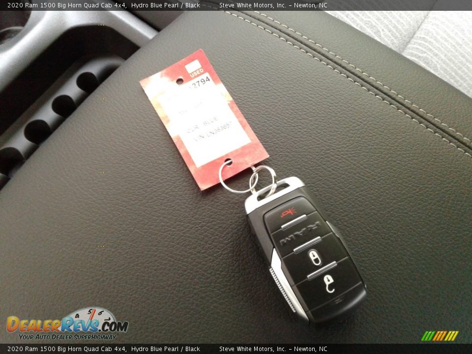 2020 Ram 1500 Big Horn Quad Cab 4x4 Hydro Blue Pearl / Black Photo #30