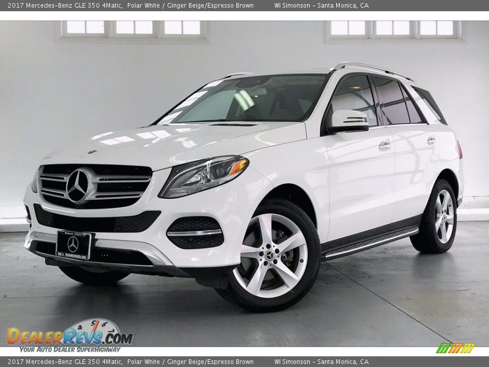 2017 Mercedes-Benz GLE 350 4Matic Polar White / Ginger Beige/Espresso Brown Photo #12