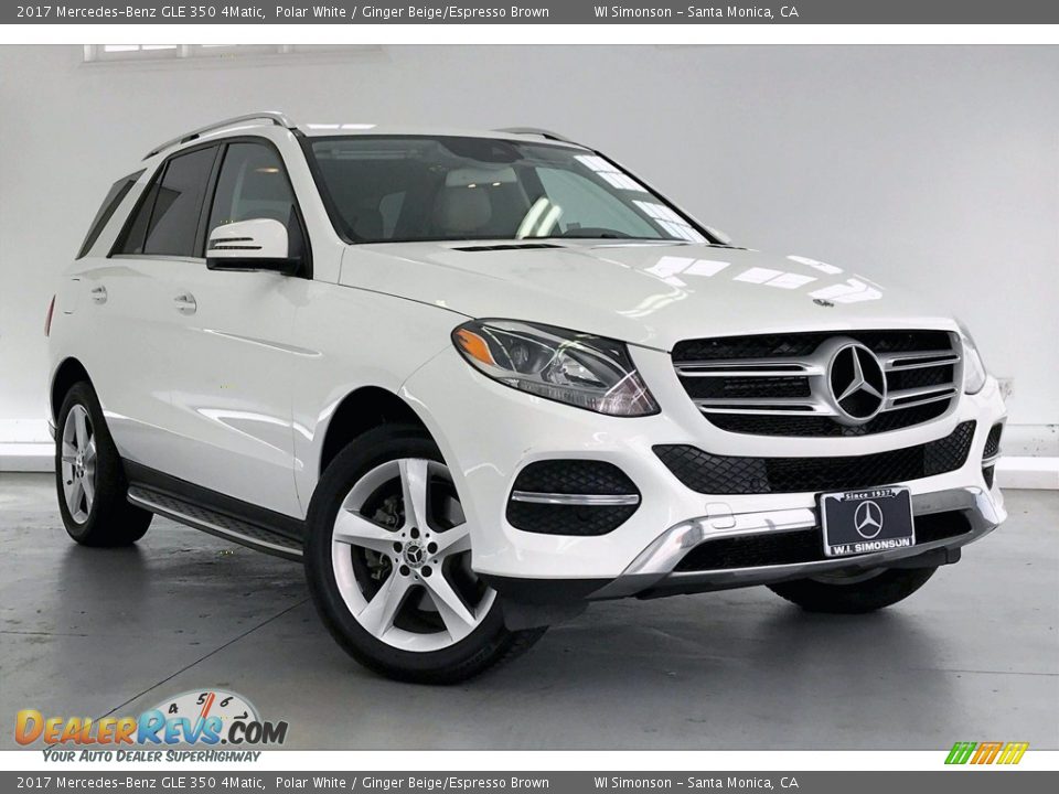 2017 Mercedes-Benz GLE 350 4Matic Polar White / Ginger Beige/Espresso Brown Photo #34