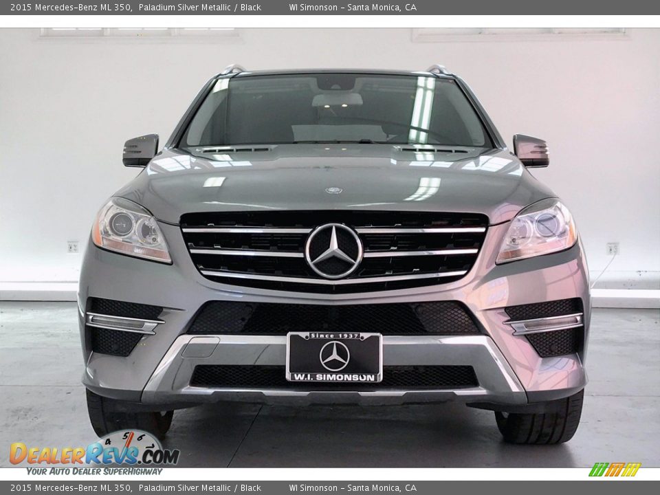 2015 Mercedes-Benz ML 350 Paladium Silver Metallic / Black Photo #2