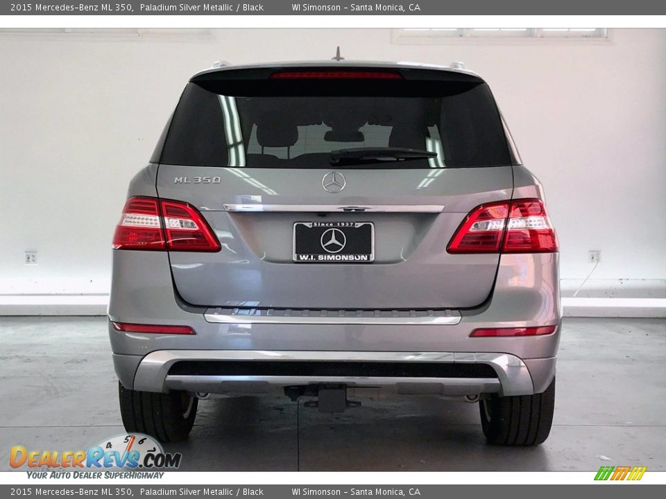 2015 Mercedes-Benz ML 350 Paladium Silver Metallic / Black Photo #3