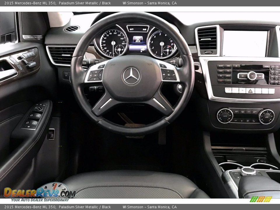2015 Mercedes-Benz ML 350 Paladium Silver Metallic / Black Photo #4