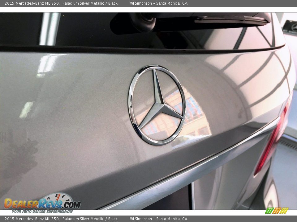 2015 Mercedes-Benz ML 350 Paladium Silver Metallic / Black Photo #7