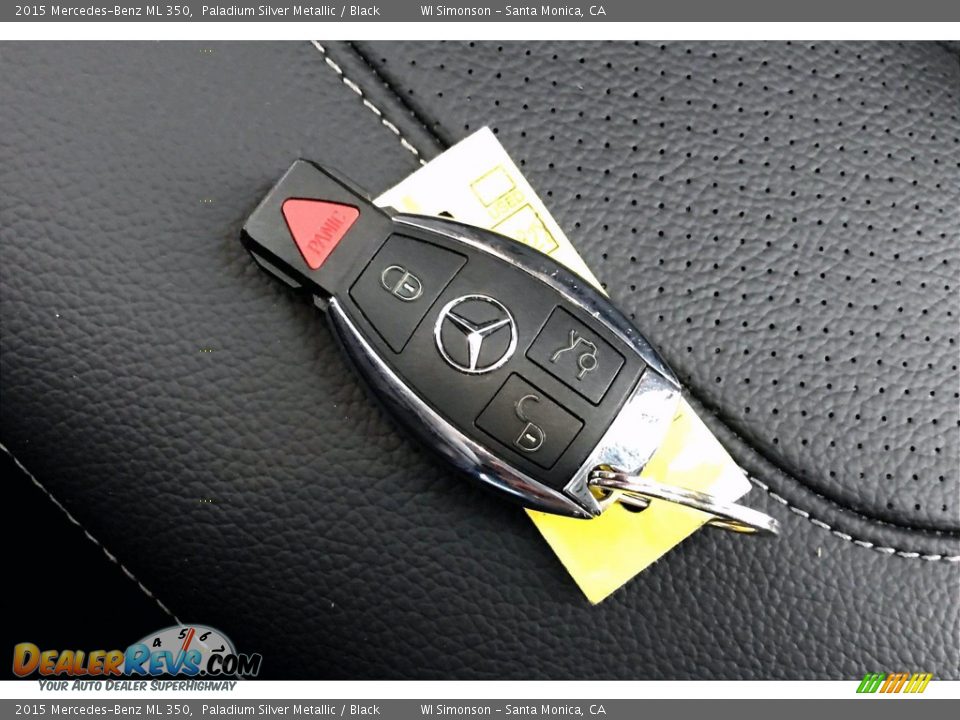 2015 Mercedes-Benz ML 350 Paladium Silver Metallic / Black Photo #11