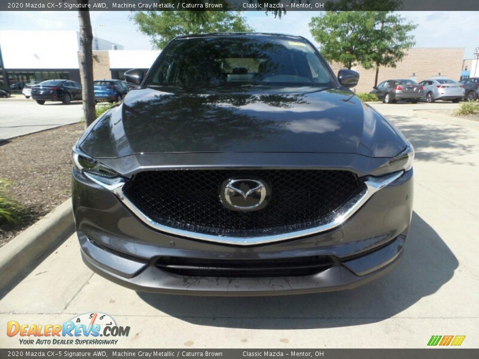 2020 Mazda CX-5 Signature AWD Machine Gray Metallic / Caturra Brown Photo #2