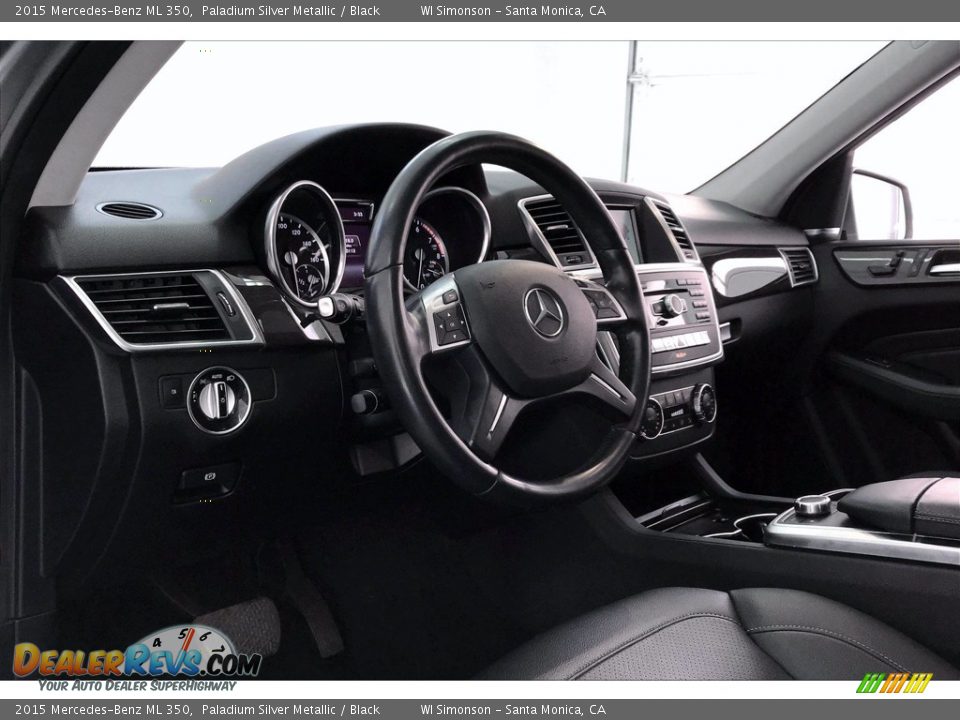 2015 Mercedes-Benz ML 350 Paladium Silver Metallic / Black Photo #22