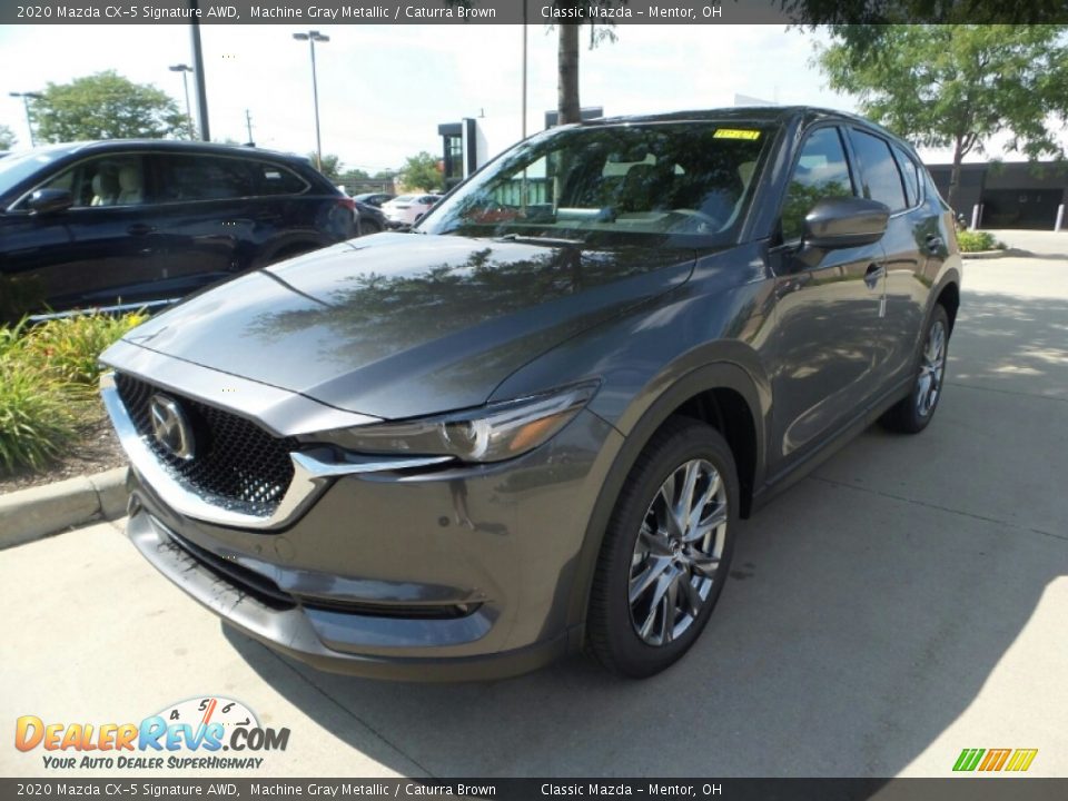 2020 Mazda CX-5 Signature AWD Machine Gray Metallic / Caturra Brown Photo #3