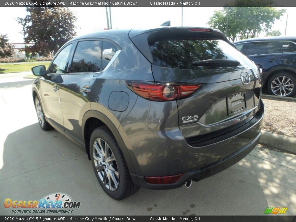 2020 Mazda CX-5 Signature AWD Machine Gray Metallic / Caturra Brown Photo #5