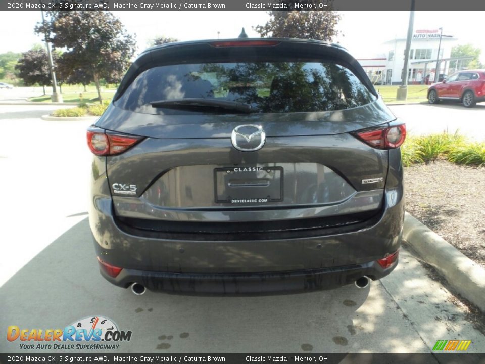 2020 Mazda CX-5 Signature AWD Machine Gray Metallic / Caturra Brown Photo #6