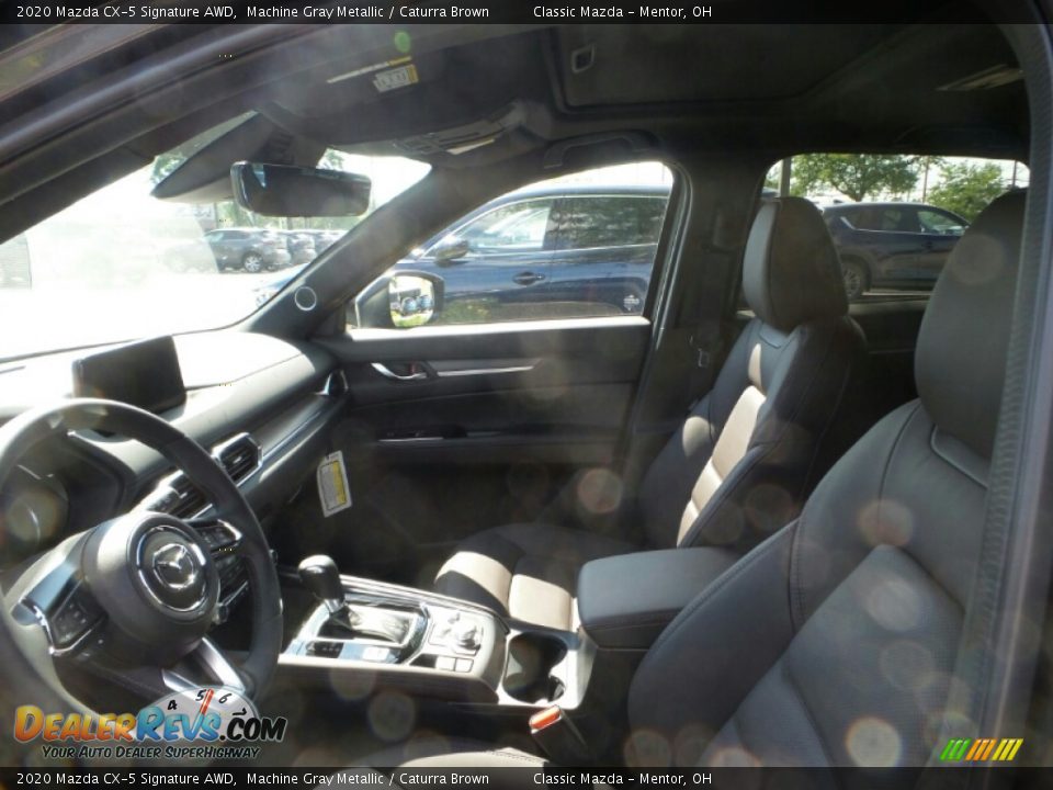 2020 Mazda CX-5 Signature AWD Machine Gray Metallic / Caturra Brown Photo #7