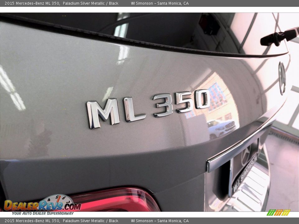 2015 Mercedes-Benz ML 350 Paladium Silver Metallic / Black Photo #27
