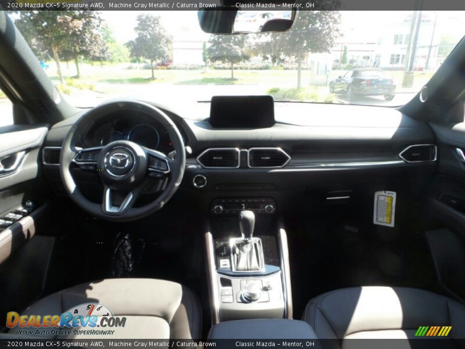 2020 Mazda CX-5 Signature AWD Machine Gray Metallic / Caturra Brown Photo #9