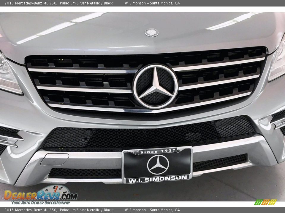 2015 Mercedes-Benz ML 350 Paladium Silver Metallic / Black Photo #33