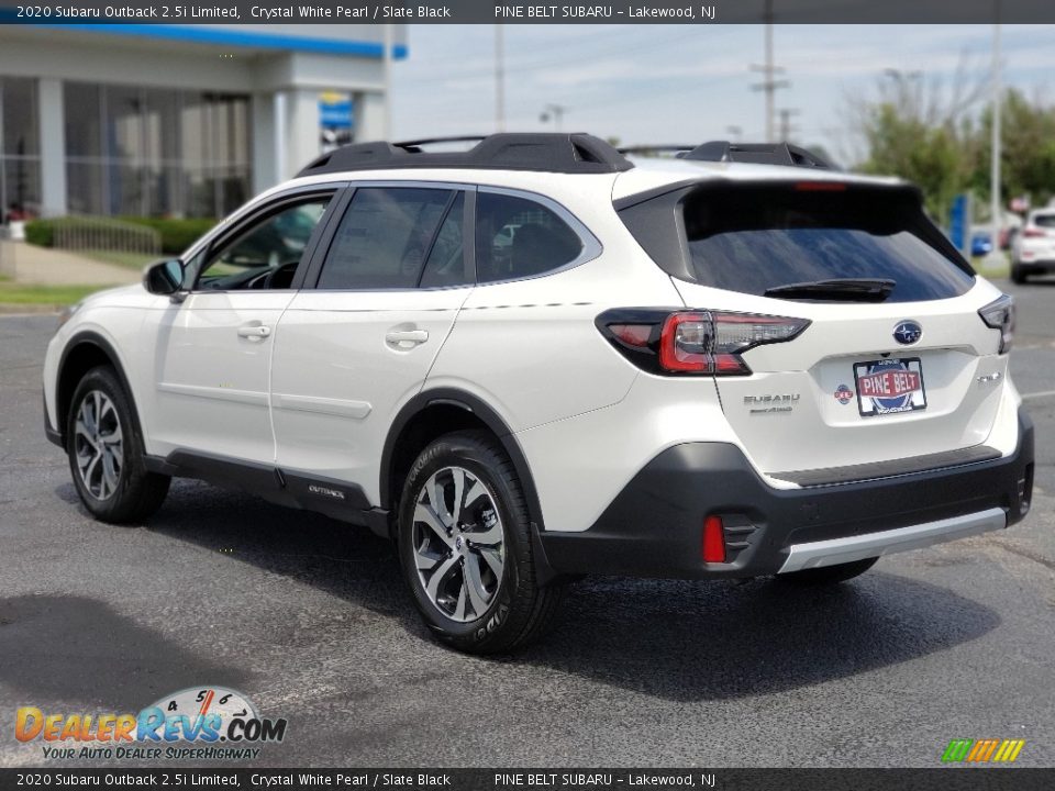 2020 Subaru Outback 2.5i Limited Crystal White Pearl / Slate Black Photo #6