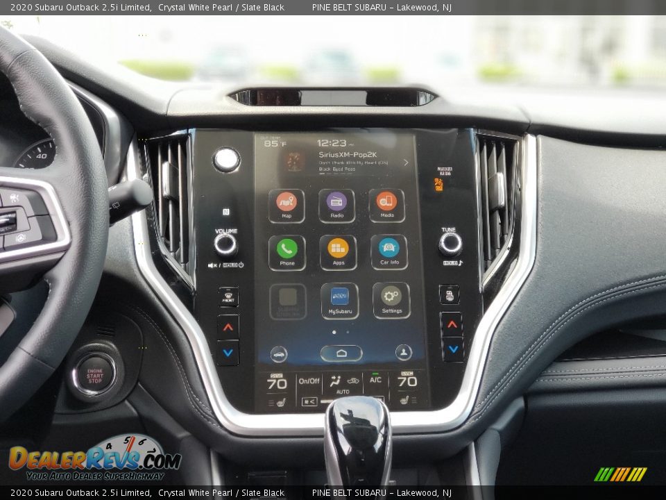 2020 Subaru Outback 2.5i Limited Crystal White Pearl / Slate Black Photo #10