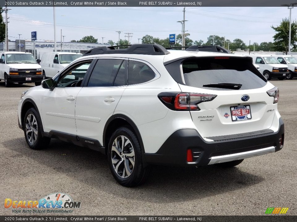 2020 Subaru Outback 2.5i Limited Crystal White Pearl / Slate Black Photo #6