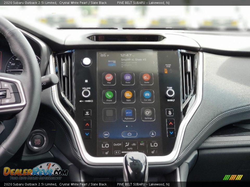 2020 Subaru Outback 2.5i Limited Crystal White Pearl / Slate Black Photo #10