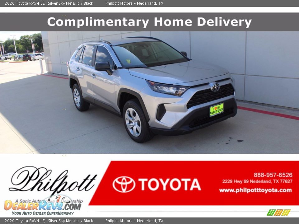 2020 Toyota RAV4 LE Silver Sky Metallic / Black Photo #1