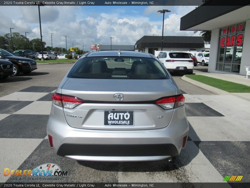 2020 Toyota Corolla LE Celestite Gray Metallic / Light Gray Photo #4