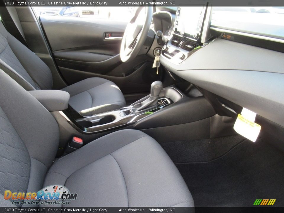 2020 Toyota Corolla LE Celestite Gray Metallic / Light Gray Photo #13