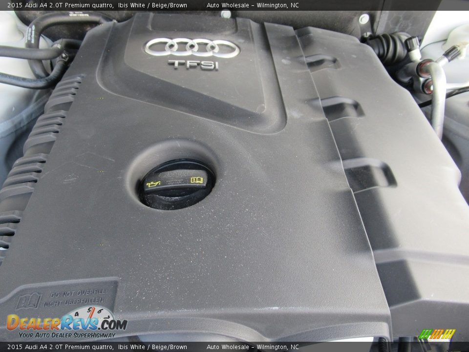 2015 Audi A4 2.0T Premium quattro Ibis White / Beige/Brown Photo #6