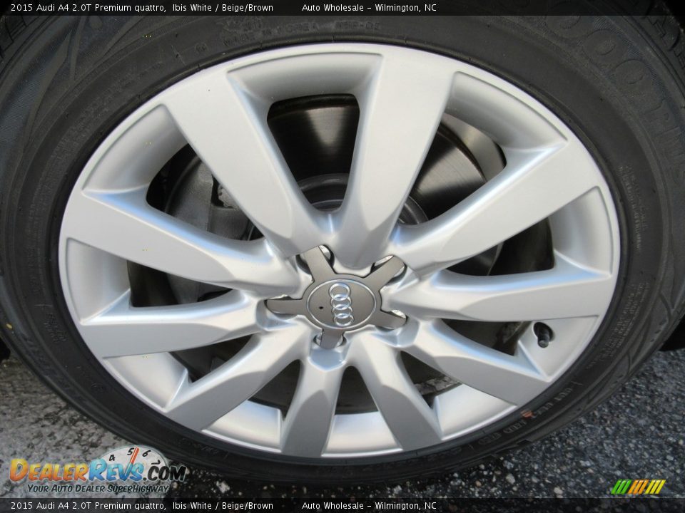 2015 Audi A4 2.0T Premium quattro Ibis White / Beige/Brown Photo #7