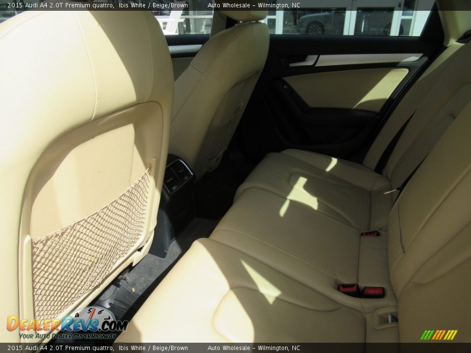 2015 Audi A4 2.0T Premium quattro Ibis White / Beige/Brown Photo #11
