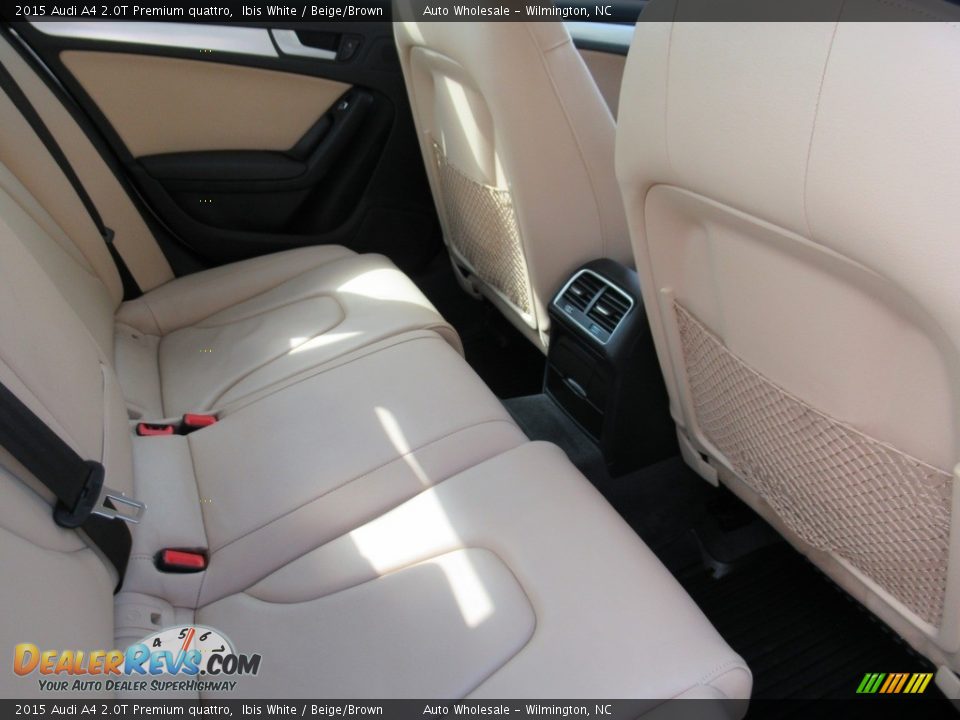 2015 Audi A4 2.0T Premium quattro Ibis White / Beige/Brown Photo #13