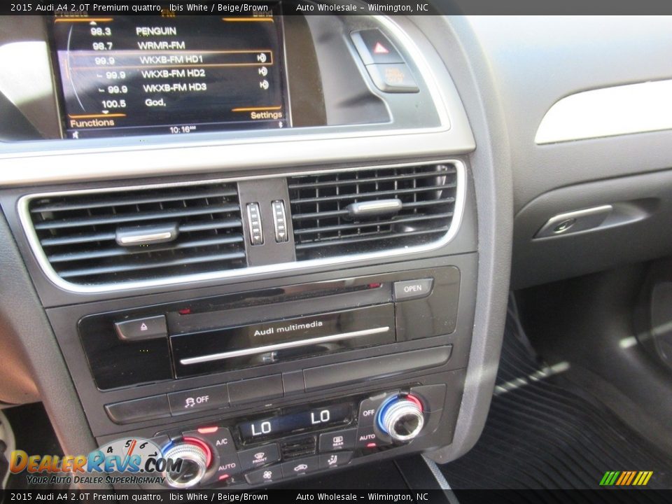 2015 Audi A4 2.0T Premium quattro Ibis White / Beige/Brown Photo #18