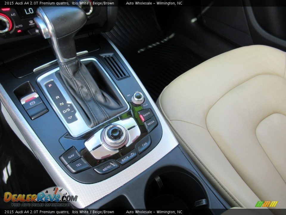 2015 Audi A4 2.0T Premium quattro Ibis White / Beige/Brown Photo #19